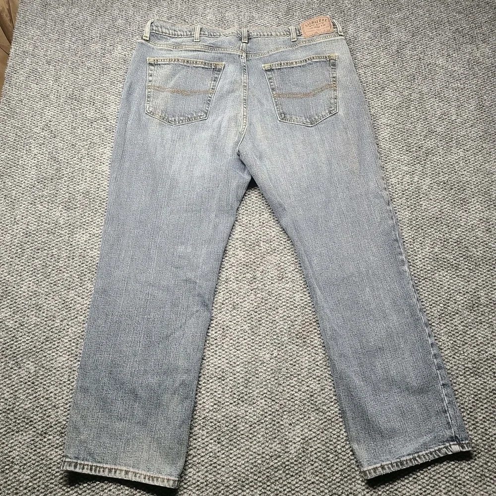 Y2k Levi Strauss Signature Jeans Mens 40x30 Blue Athletic Fit Denim Light Wash